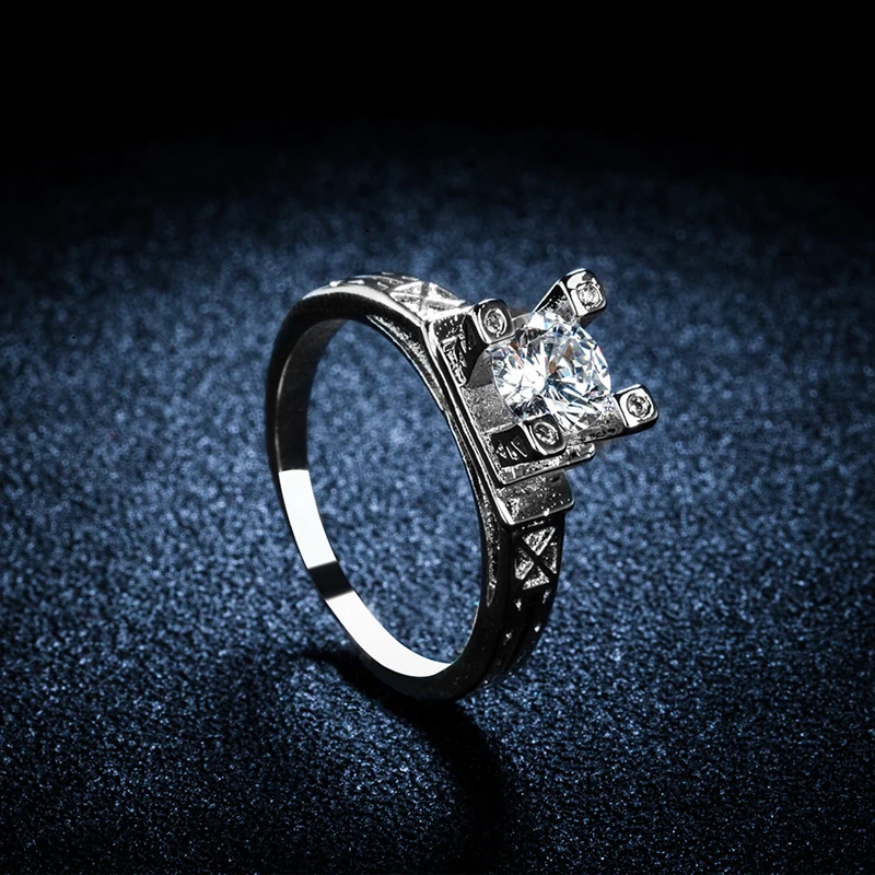 DODO Париж Эйфелева дизайн кольца для женщин Белый 585 золотой цвет винтажное