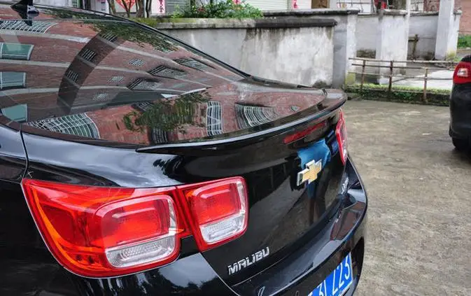 Глянцевый черный/белый/красный окрашенный ABS автомобильный спойлер заднего