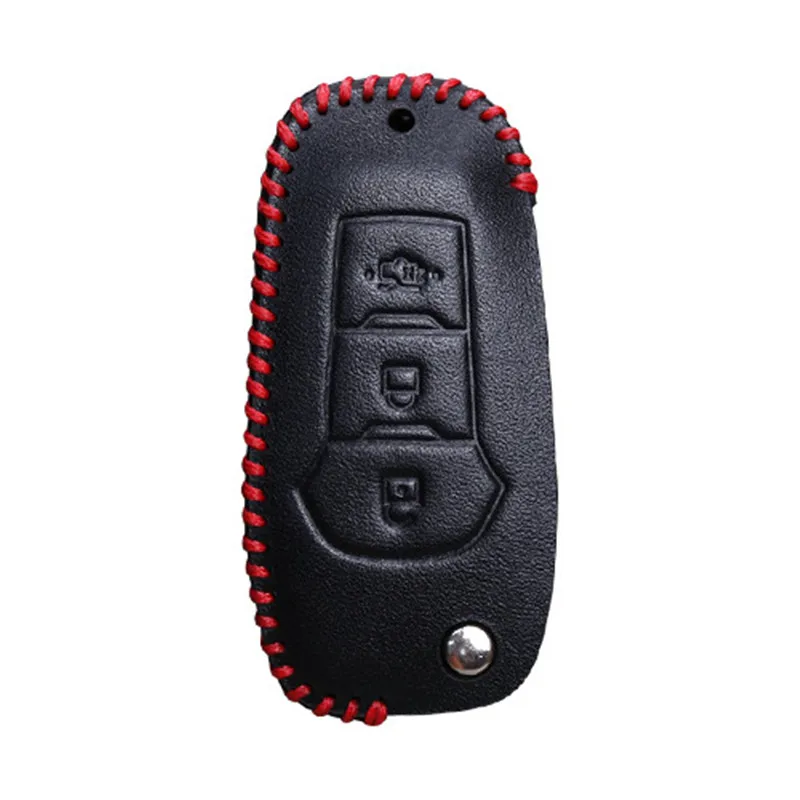 Кожаный чехол для автомобильных ключей Ford Escort Mondeo Everest Ranger Fusion F150 F250 F350 Explorer KA Fiesta