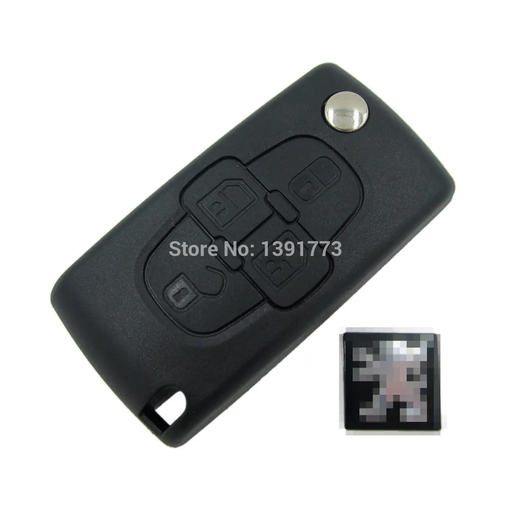 В наличии 4 кнопки отразить Floding дистанционного брелок чехол чехла для Peugeot 1007 Citroen