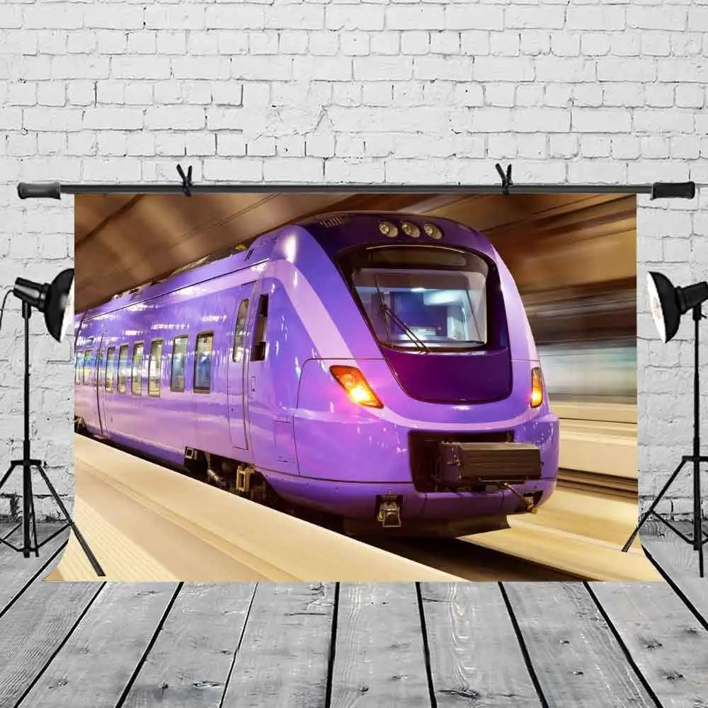 7x5ft фиолетовый фон Metro высокоскоростной для фотосъемки в метро и студийный