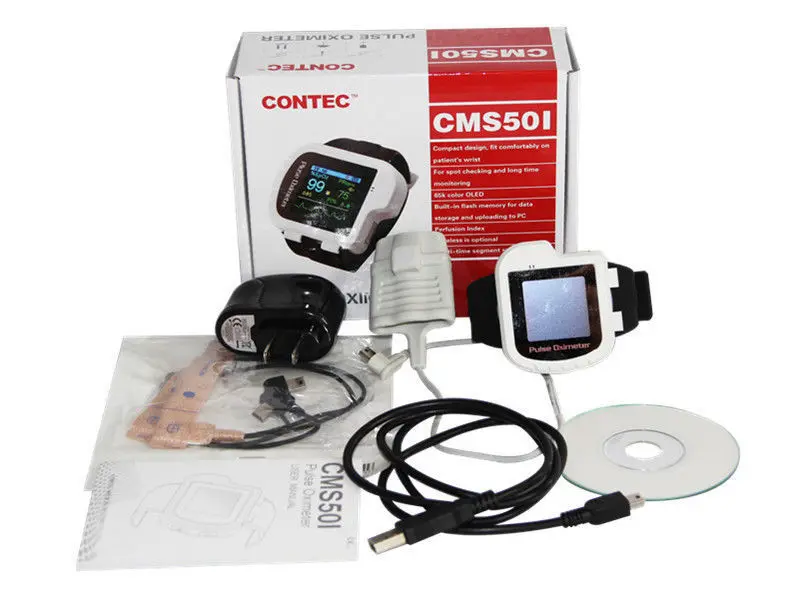 Фото Фотодетектор апноэ при спящем режиме, запись на ночь, Мониторинг SPO2 CONTEC CMS50I, хорошо упакованный №5