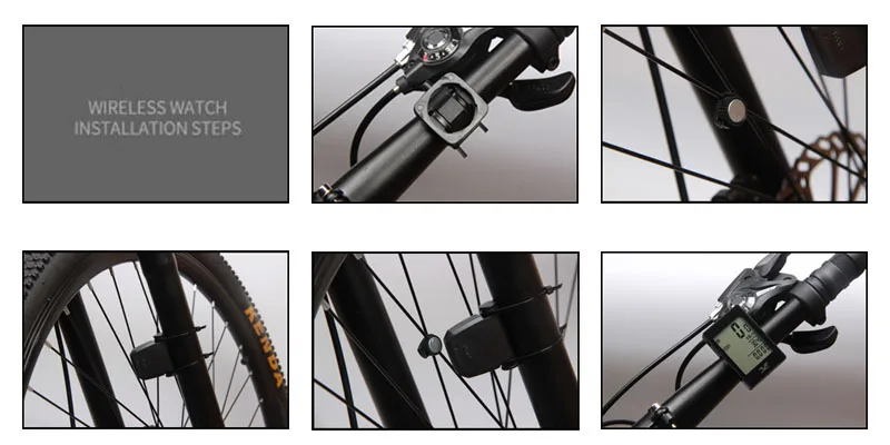 Велосипедный водонепроницаемый компьютер с секундомером беспроводной