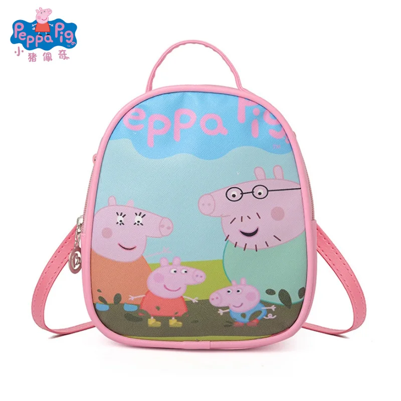 2 Игрушка Свинья Пеппа из искусственной кожи и нейлоновой ткани рюкзак для мальчиков и девочек мультяшная фигурка героя персонажа школьная сумка на плечо - Цвет: 2