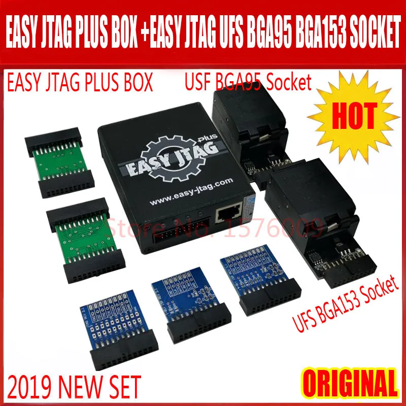 2021 новый оригинальный легкий jtag плюс коробка + UFS BGA 95 Jtag 153 адаптер гнезд|Детали