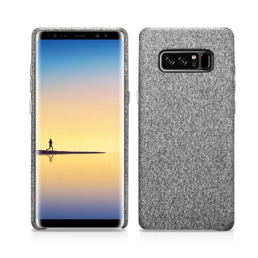 XOOMZ жесткий чехол для samsung Galaxy Note 8 ткань узор задняя крышка Защитный телефонные