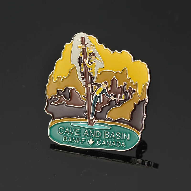 Personality trend metal printing Epoxy lip shape badge Custom enaml badges | Дом и сад