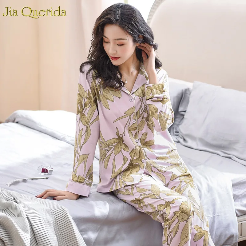 Пижама Mujer новинка 2019 модные женские пижамы большие размеры Ночная одежда