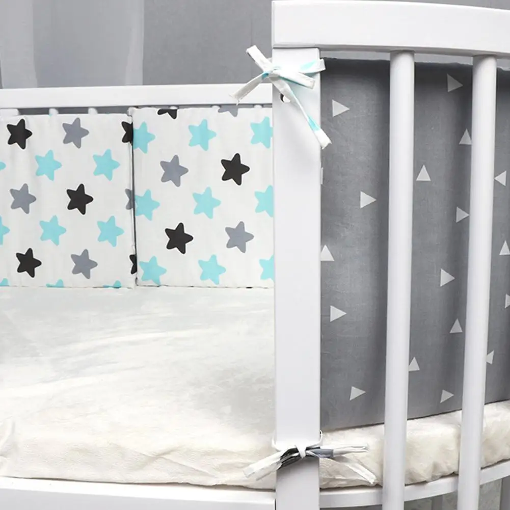 Kidlove удаляемый моющийся Мультфильм Печать Детская безопасность кроватки кровать забор бампер Дети Хлопок мультфильм Детская безопасность кроватки кровать забор