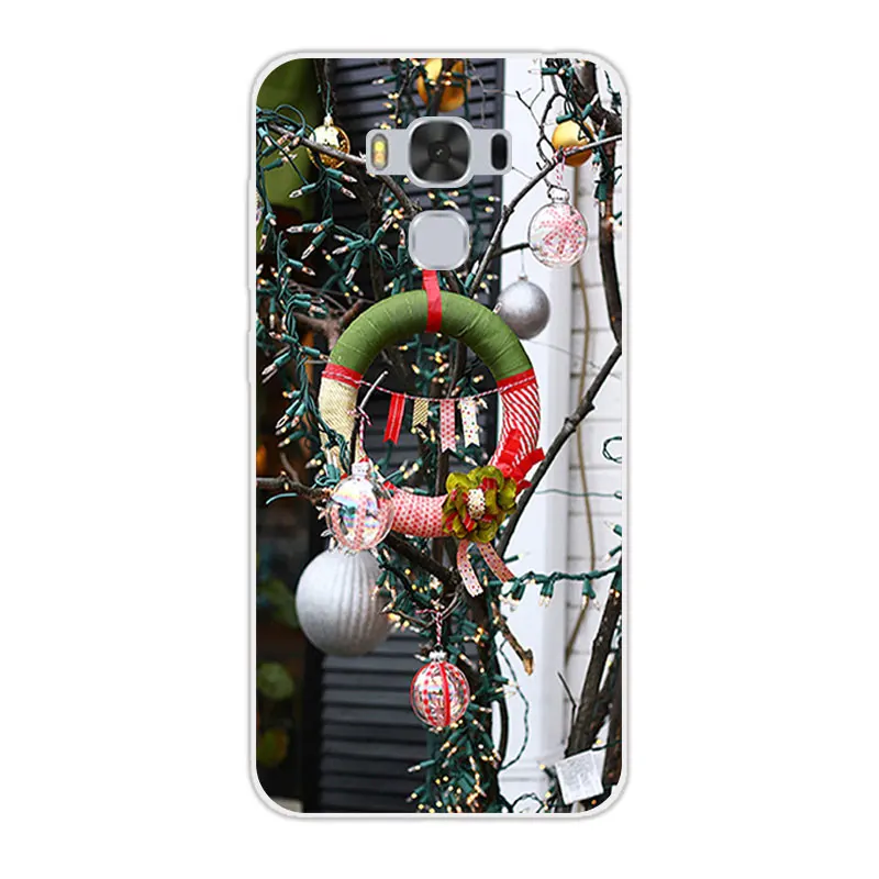 24 Чехол для Asus Zenfone 3 Max ZC553KL, дизайн рождественского сезона, Чехол Для Zenfone 3 Max 553KL, Силиконовый Чехол Для Zenfone 3 Zc553kl - Цвет: 24