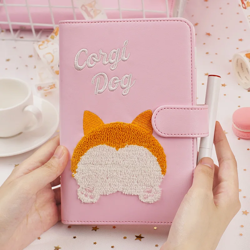 A5 2019 новый тренд блокнот милый чехол с животным узором корги персонализированные