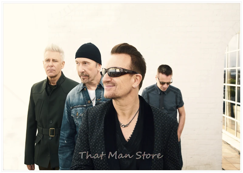 Прозрачный U2 плакат Clear Image стены наклейки украшения дома хорошее качество печать белый плакат на крафт-бумаге Home art бренд - Цвет: Прозрачный