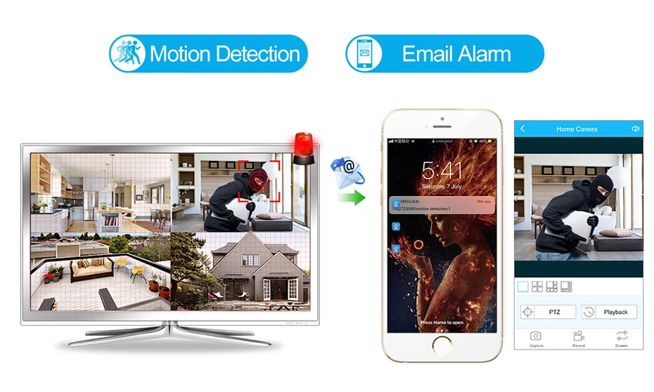 

4CH WIFI CCTV System Wireless NVR Kit 2PCS 1080P HD IP Camera 2MP Outdoor Waterproof Home Security Surveillance System P2P