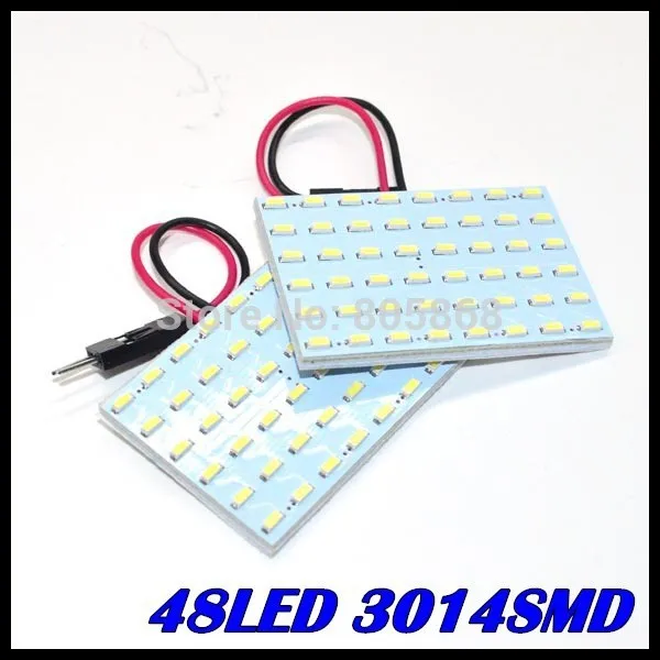 4set/lot dome light 48led 3014smd White car LED Light Panel Car Interior Dome Lamp Bulb Vehicle Lighting Wholesale | Автомобили и