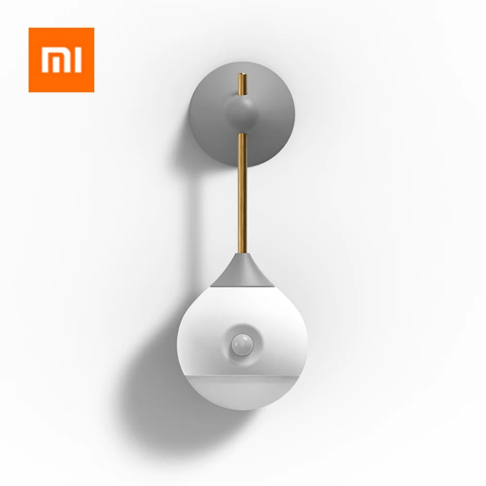 [Хит] Xiaomi Mijia Sunny Интеллектуальный умный индукционный светодиодный светильник для человеческого тела перезаряжаемый аккумулятор Голосовое управление ручной работы - Цвет: Grey