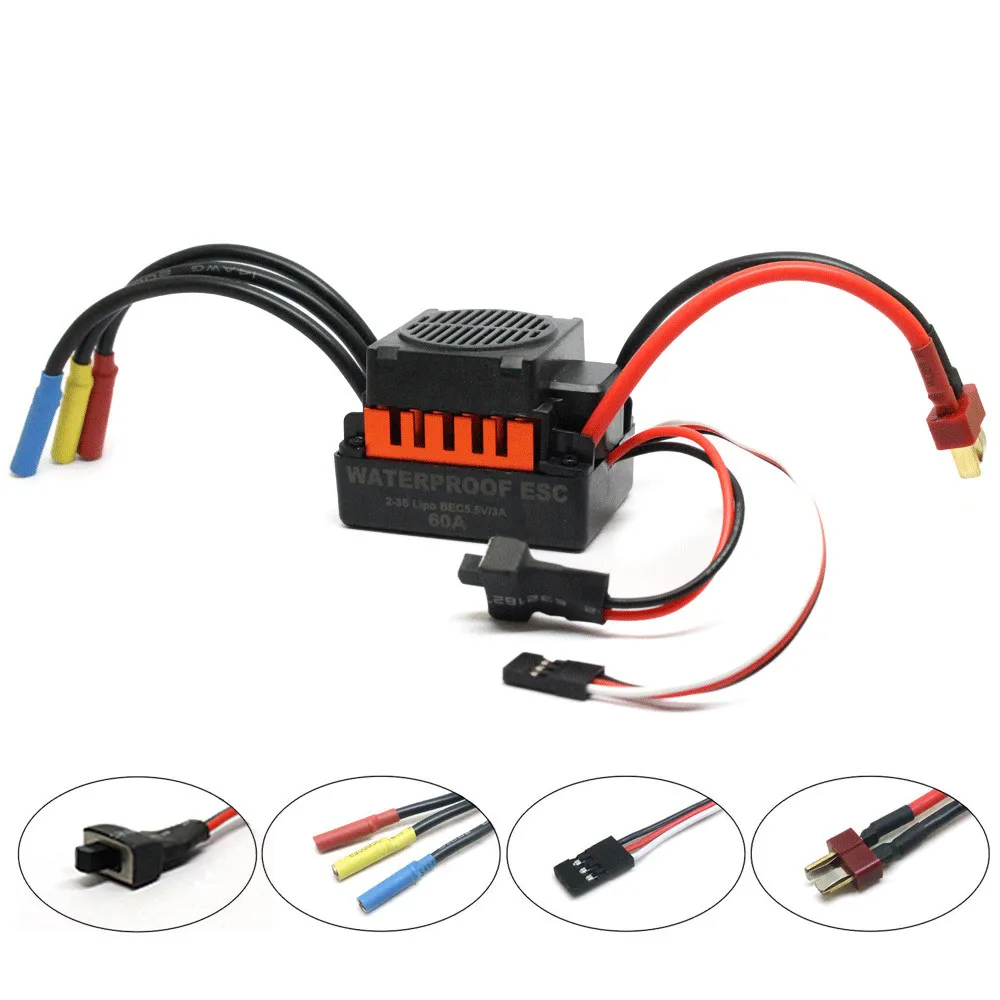 HIINST водонепроницаемый BL3650 4300KV бесщеточный двигатель + 60A ESC светодиодная