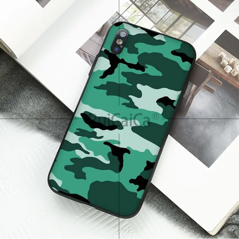 Ruicaica Камуфляжный узор камуфляж военный армейский цветной мягкий чехол для телефона для Apple iPhone 8 7 6 6S Plus X XS MAX 5 5S SE XR чехол - Цвет: A15