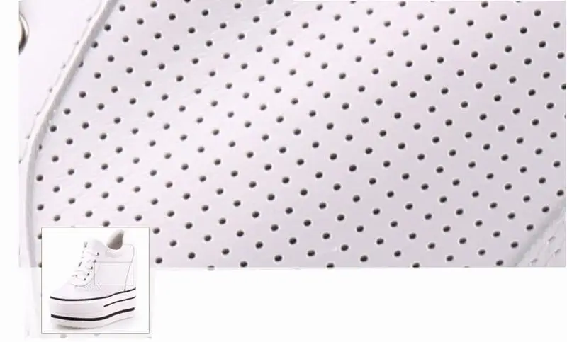 Женские туфли из овечьей кожи пикантные супер удобные на танкетке со шнуровкой