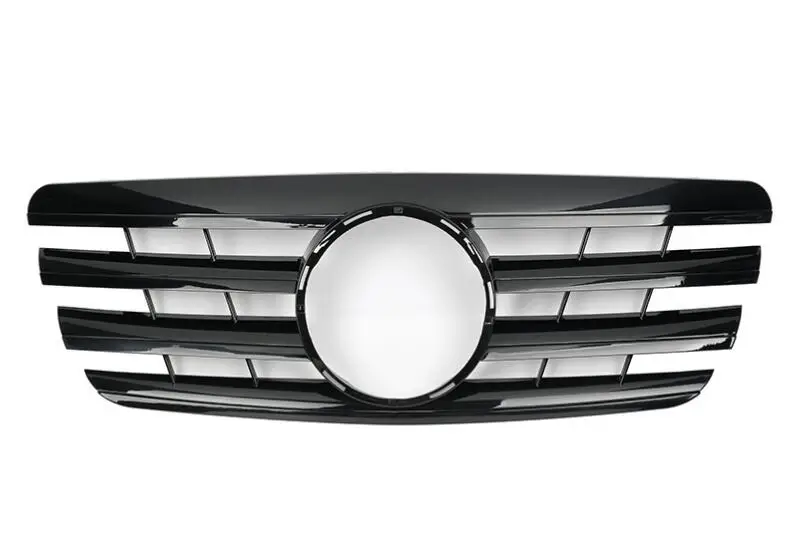 Для Mercedes-Benz E-class W210 2000-2002 с эмблемой CL стиль черный/плоский черный/все черный/серебристый/хром Передняя гоночная решетка