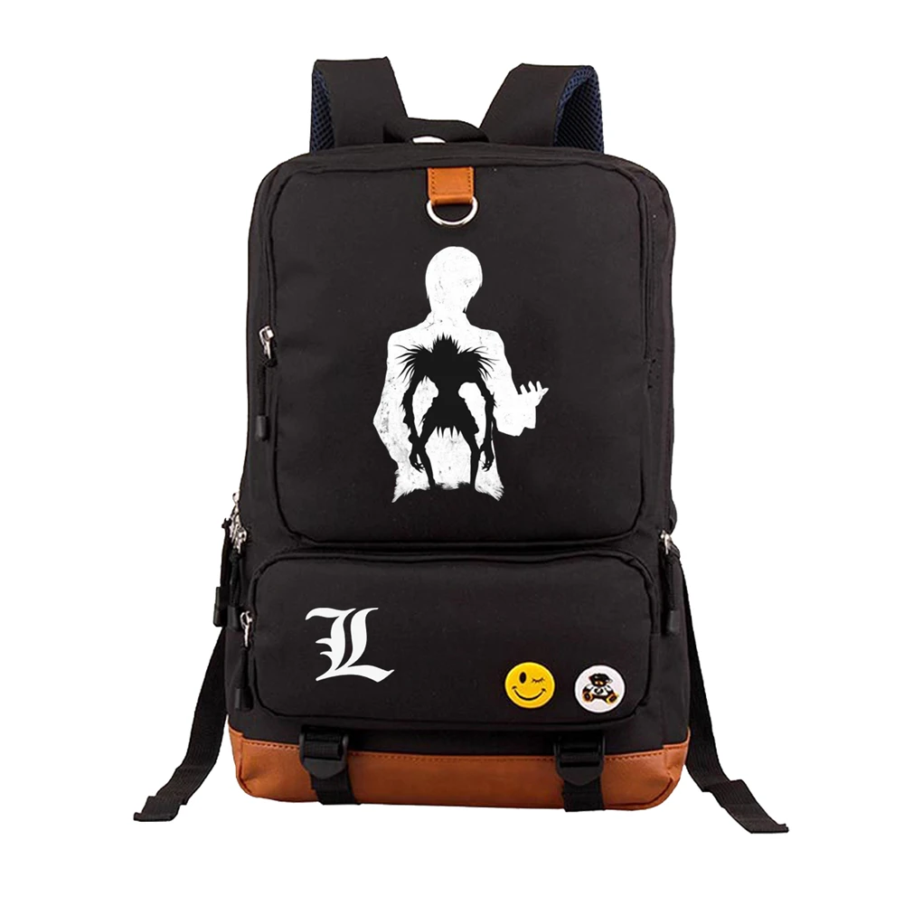 

Japan anime Death Note backpack Yagami Light Unisex Laptop Shoulder Bag Travel Shoulder Bag canvas Package Laptop Rucksack