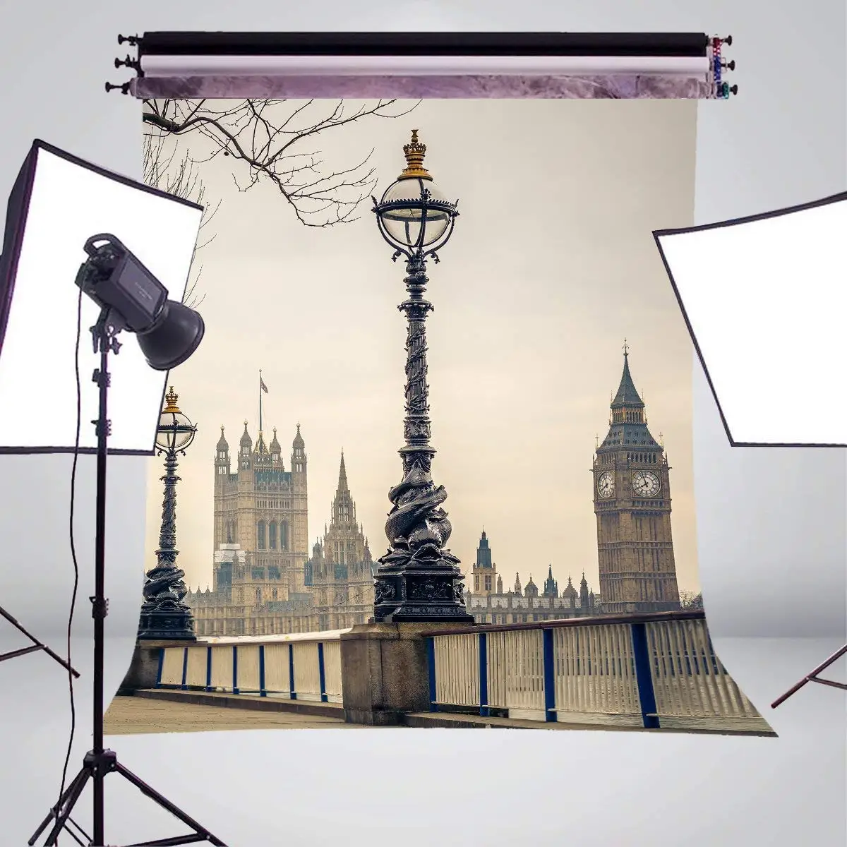 5x7ft Exquisite UK Big Ben Photography Background Westminster Abbey Backdrop Studio Props Wall London Architecture | Электроника