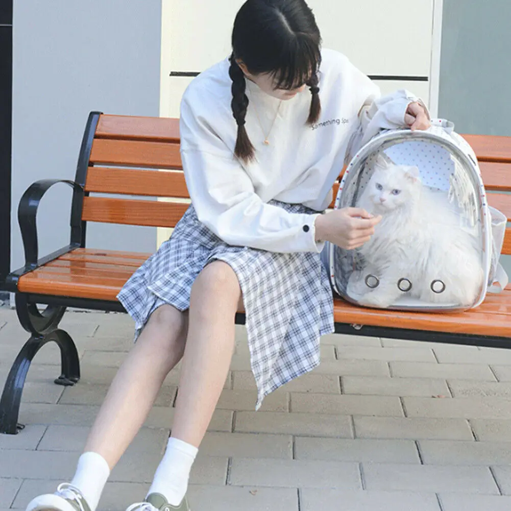 Кота собаки любимчика рюкзак космонавта космическая капсула дышащая уличная