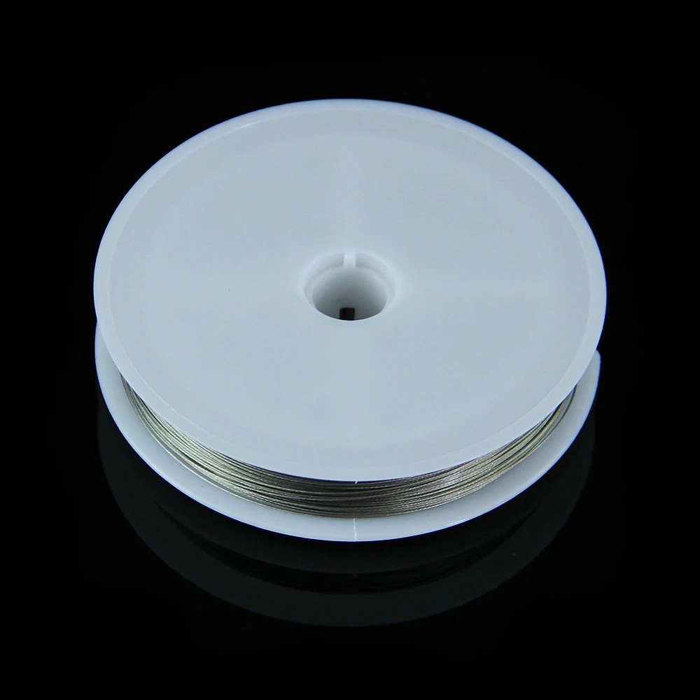 Продвижение 2 рулона/10 рулонов 0,5 мм хромированной нержавеющей стали проволока для декора штор/лампы аксессуары DIY металл