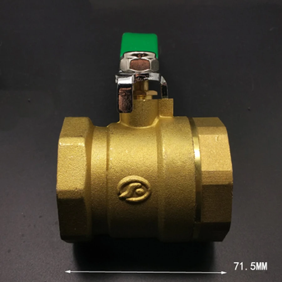 DN40 1-1/2" BSP Female Mid-Body Brass Ball Valve Water Gas With Handle Обустройство дома