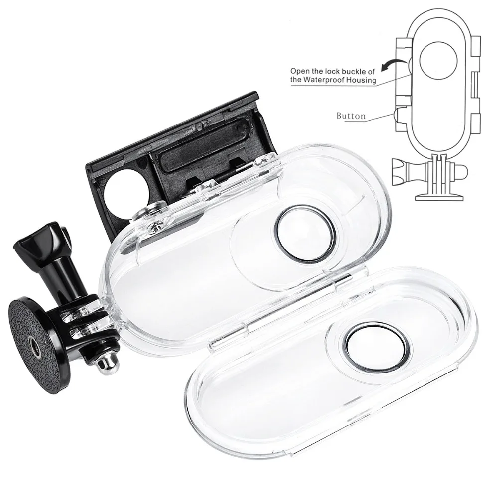 45m Waterproof Case Underwater Protective Shell For Insta 360 One Insta360 VR Sport Camera Accessories Surfing Diving | Мобильные