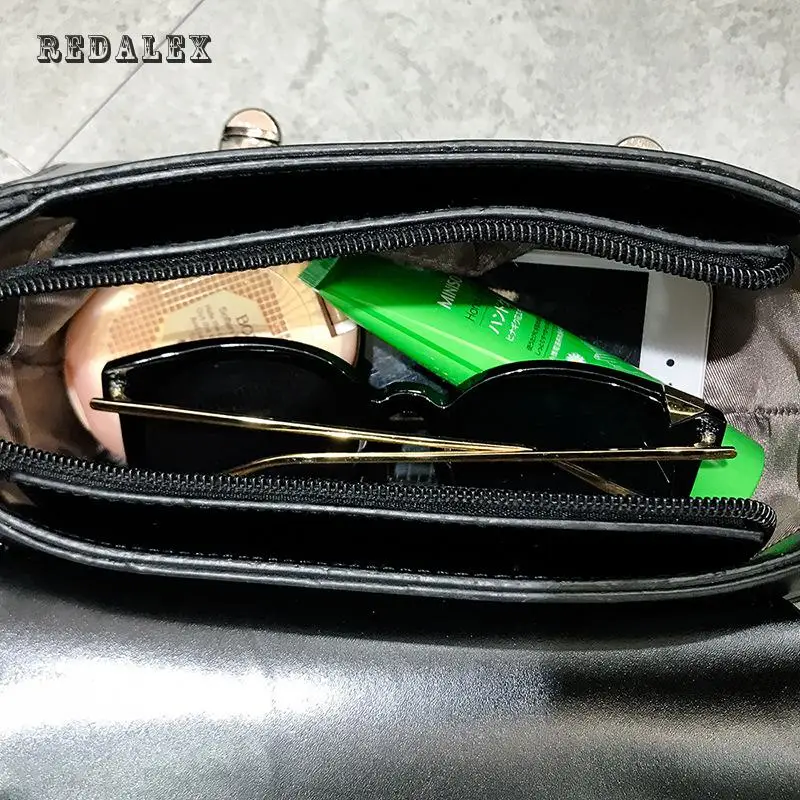 Новая Цепь Crossbody Двойной Замок Плеча Небольшой Пакет Все-Подбирать Модные Сумки