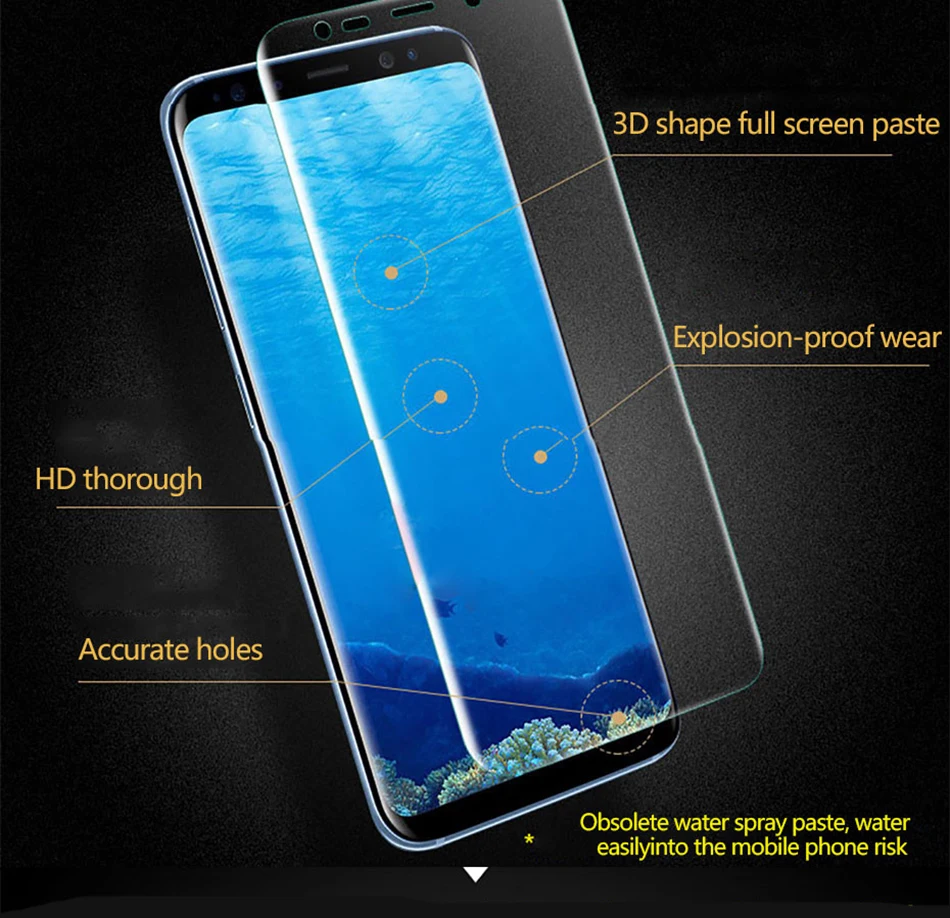 3D мягкие изогнутые Экран протектор для samsung Galaxy S9 S9 плюс S7 Edge Full Cover Защитная пленка для S8 A7(Не закаленное Стекло