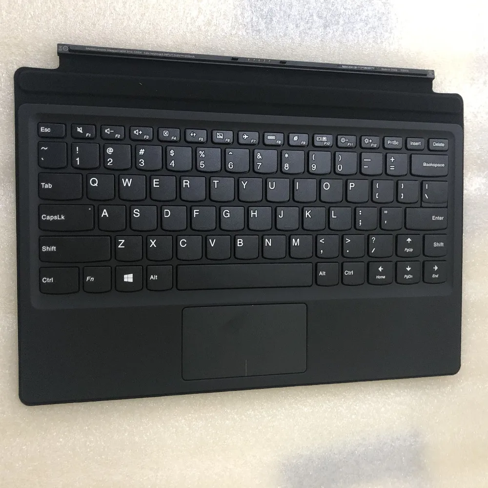 

Новинка для Lenovo Miix 510-12ISK 510-12IKB folio US черная клавиатура без подсветки 5N20N21137