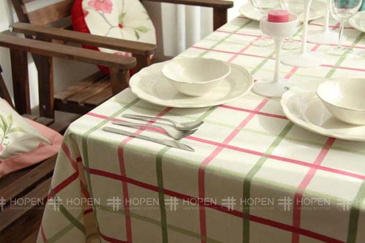 Горячая продажа Европейский стиль хлопок ткань скатерти микроволновая печь