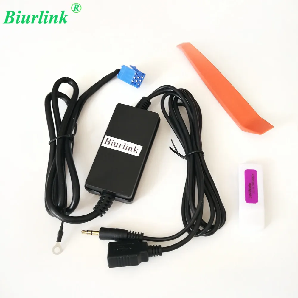 Автомобильный 8-контактный мини-переходник для CD-чейнджера в AUX USB цифровой