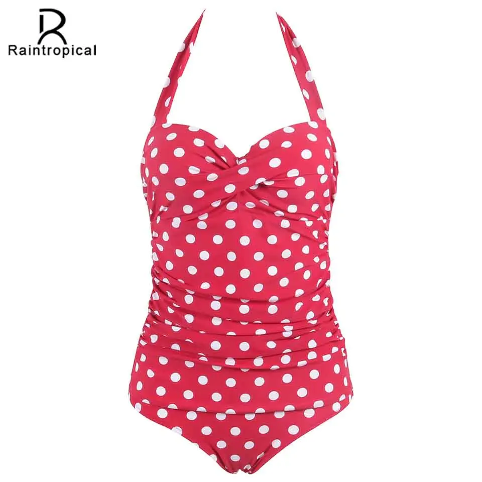 Женский цельный купальник Raintropical пикантный Цельный размера плюс боди пляжная