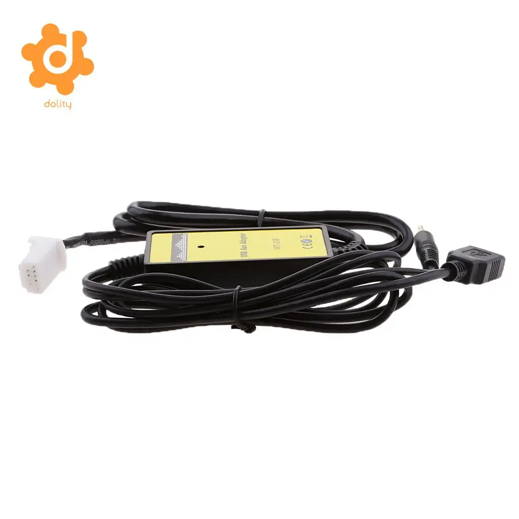 Автомобильный USB Aux in MP3 плеер dolity радио 6 + 6Pin адаптер для Toyota RAV4 Lexus ES300|car usb mp3 adapter|usb