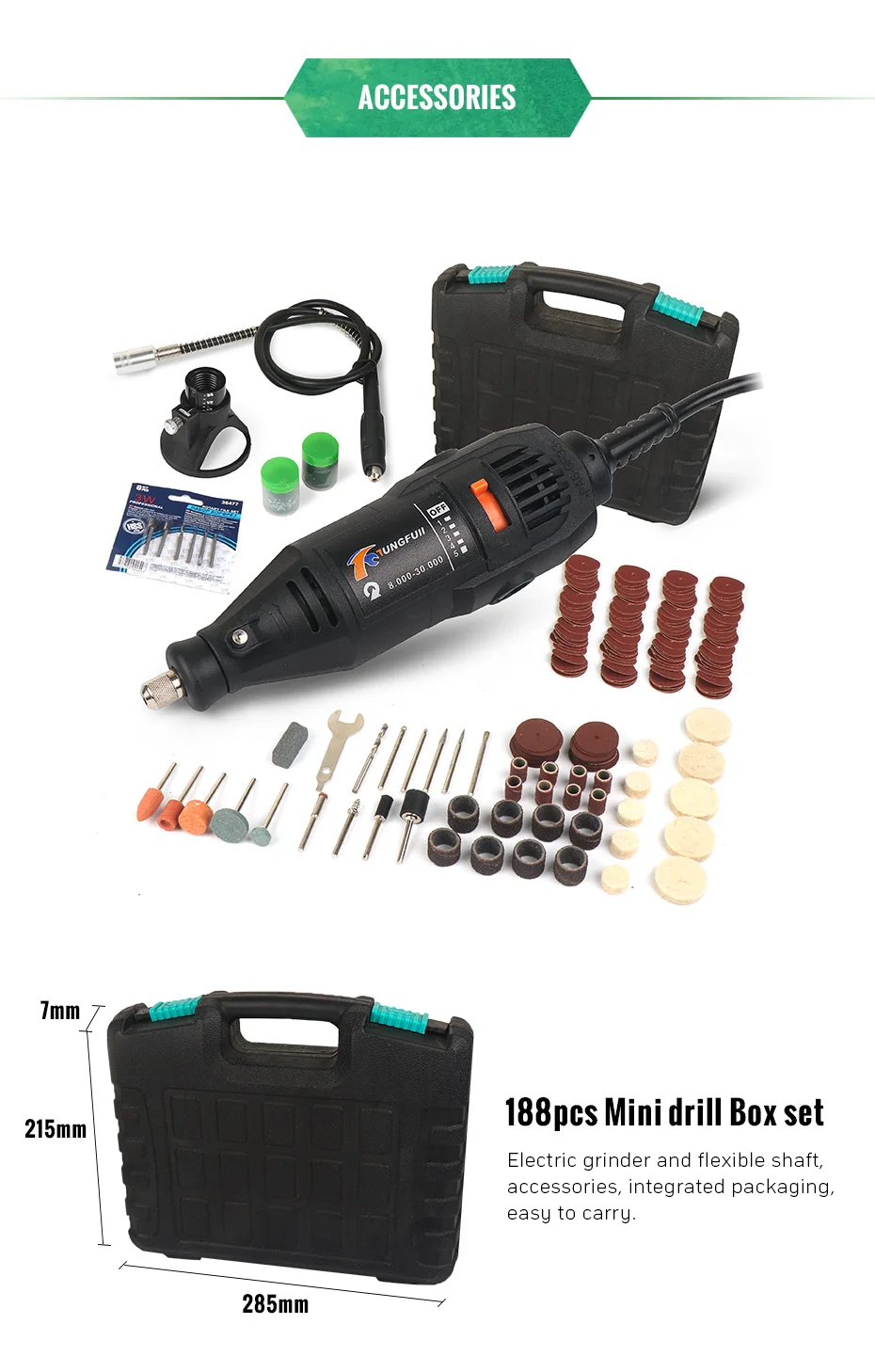 Электрическая дрель Мощность инструмент мини-дрель Diy Rotary Tool Set полированный с гравировкой для Dremel дрель 3000 4000 Полировочная шлифовальная резка