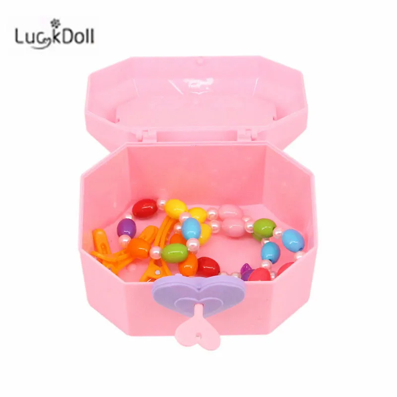 Новинка 2019 2 миниатюрных милых сундука-сокровища LUCKDOLL для кукол размером 18 или 43