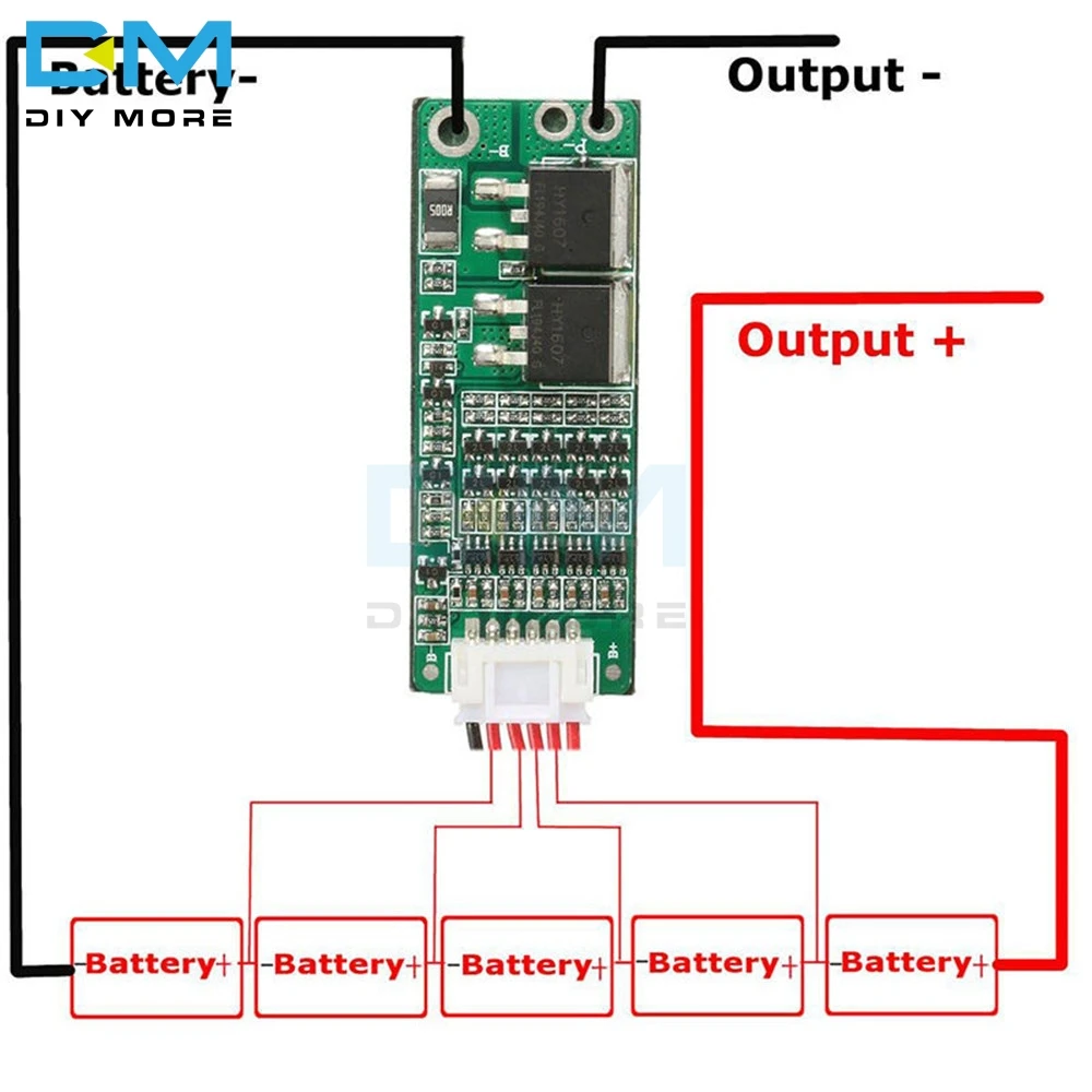 5S 15A литий-ионный литиевый аккумулятор BMS 18650 Защитная плата для зарядного устройства 18 в 21 в цепь защита от короткого тока с проводом BMS