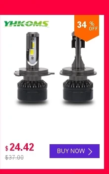 YHKOMS H1 H3 светодиодный лампы H4 H7 H8 H9 H11 9005 HB3 9006 HB4 40 Вт 5000LM авто фары Противотуманные фары Дневные Фары Светильник 6000K светодиодный белый светильник 12V 24V