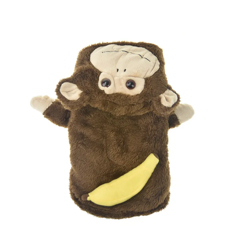 Обезьяна Хэллоуин костюм наряды для маленьких зимних теплых флисовых собак