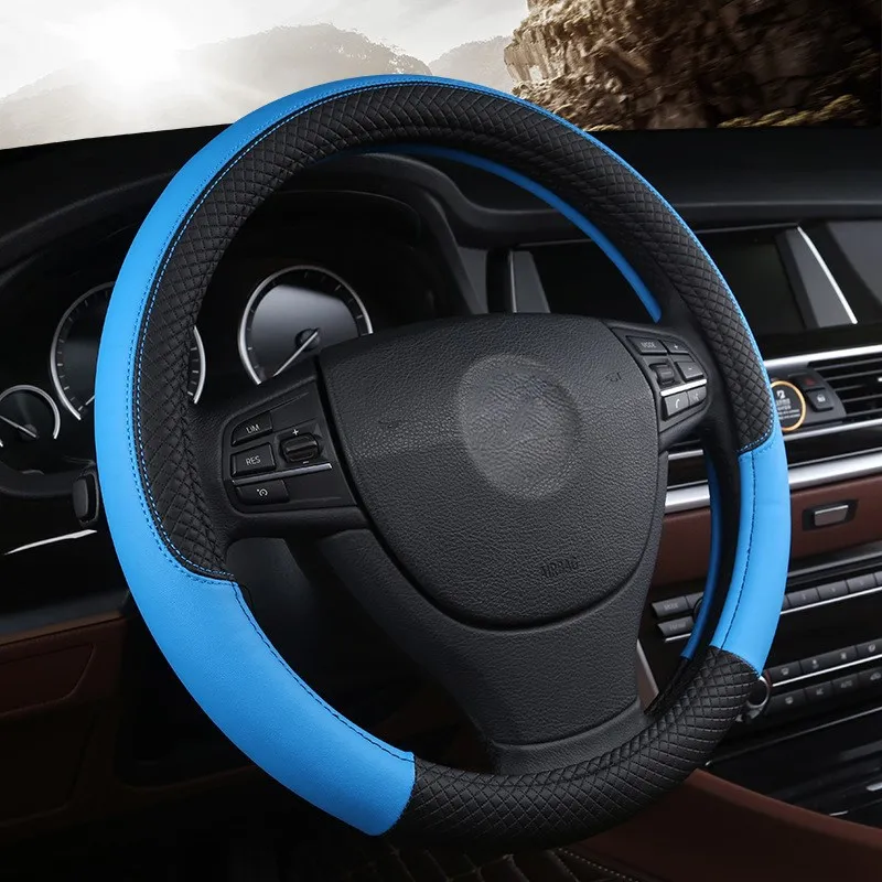 Qiuyang для Sagitar Мода Авто Кожаный Чехол колеса универсальный VW Sylphy мини рулевого