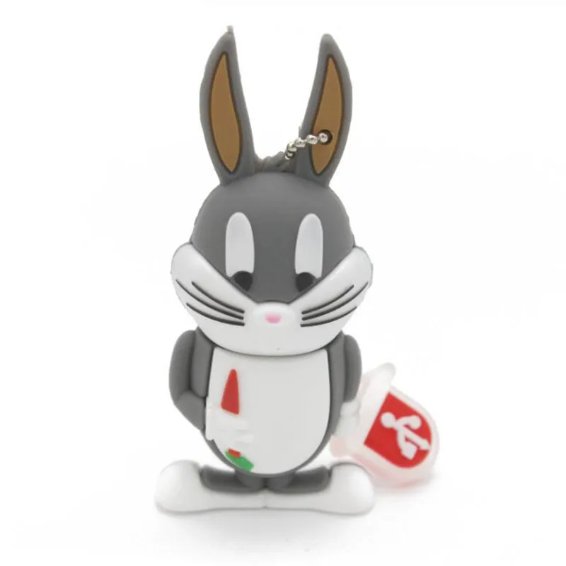 Флешка animal 4G dafy 8G Duck 16G Bugs Bunny 32G Crow Lion cat флеш-диск USB 2,0 U Disk Creativo pendrive Memory Stick подарок - Цвет: C
