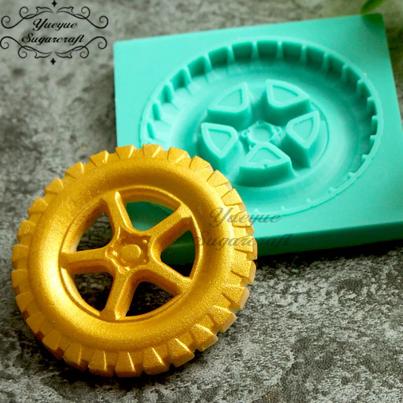 Yueyue Sugarcraft шины Силиконовые формы помадка форма для украшения торта инструменты форма для шоколадной мастики выпечки