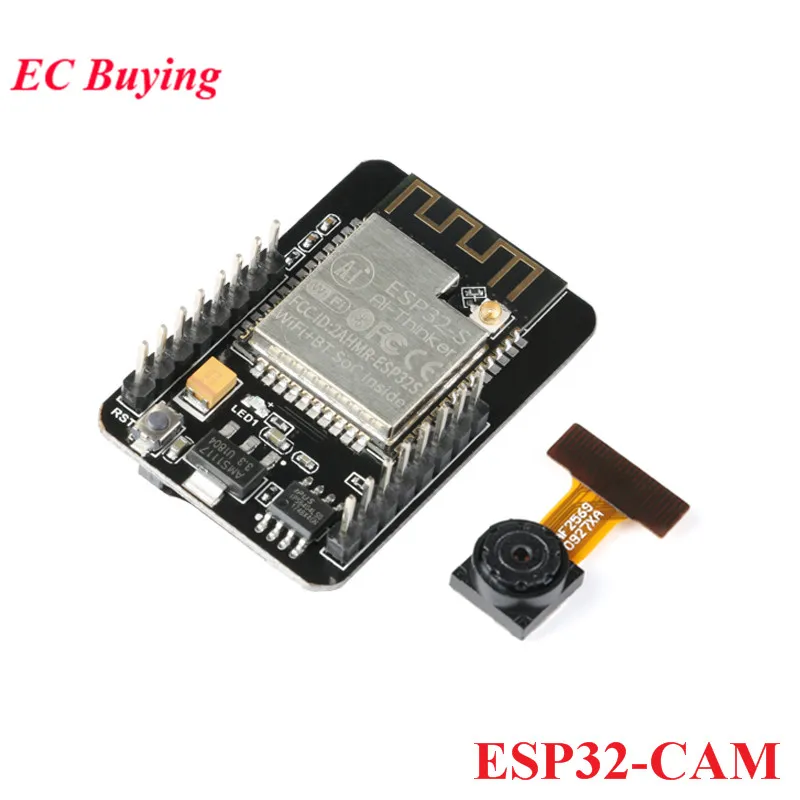 Borad and OV2640 Cam ESP32-CAM ESP32 CAM OV2640 ESP32 Камера модуль для Arduino, Wi-Fi, ESP32-CAM последовательного порта макетная плата 5V Bluetooth модуль Wi-Fi - Цвет: Borad and OV2640 Cam