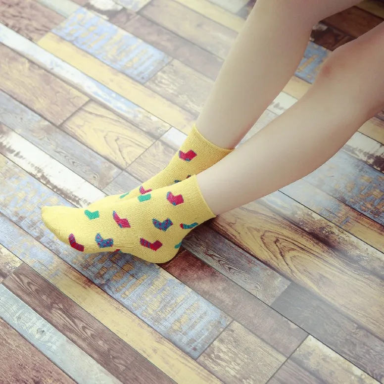 10 Пар/лот Новый кролик шерсти женщин носки маленькие в трубке колледж ветер и