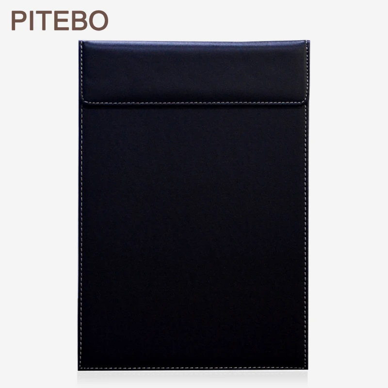 PITEBO А4 кожаный офисный стол файл зажим для бумаги чертеж и доска для письма планшет папка для файлов с зажимом для бумаги черный