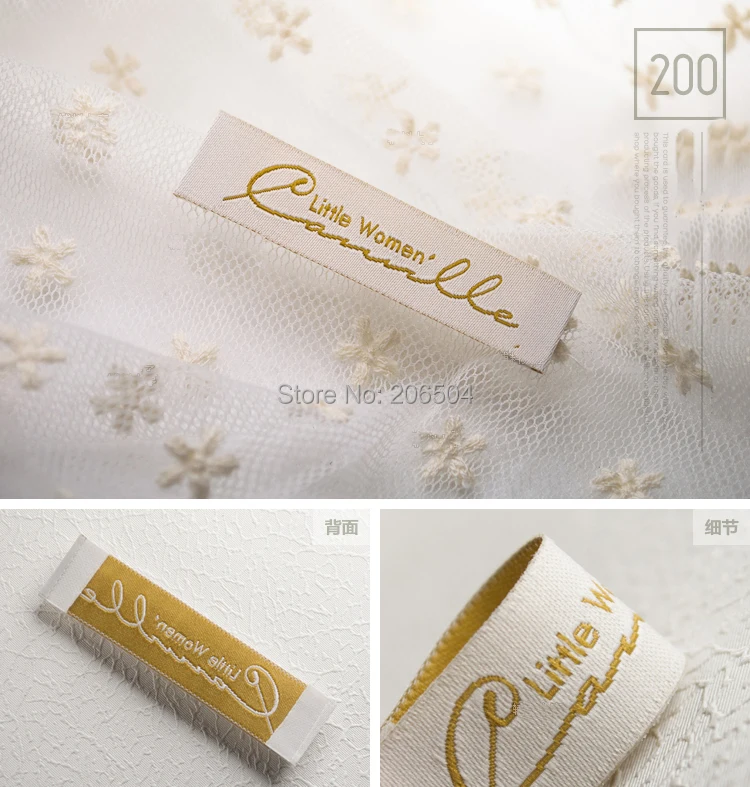 Тканые этикетки брендовые для одежды высокое качество новые аксессуары