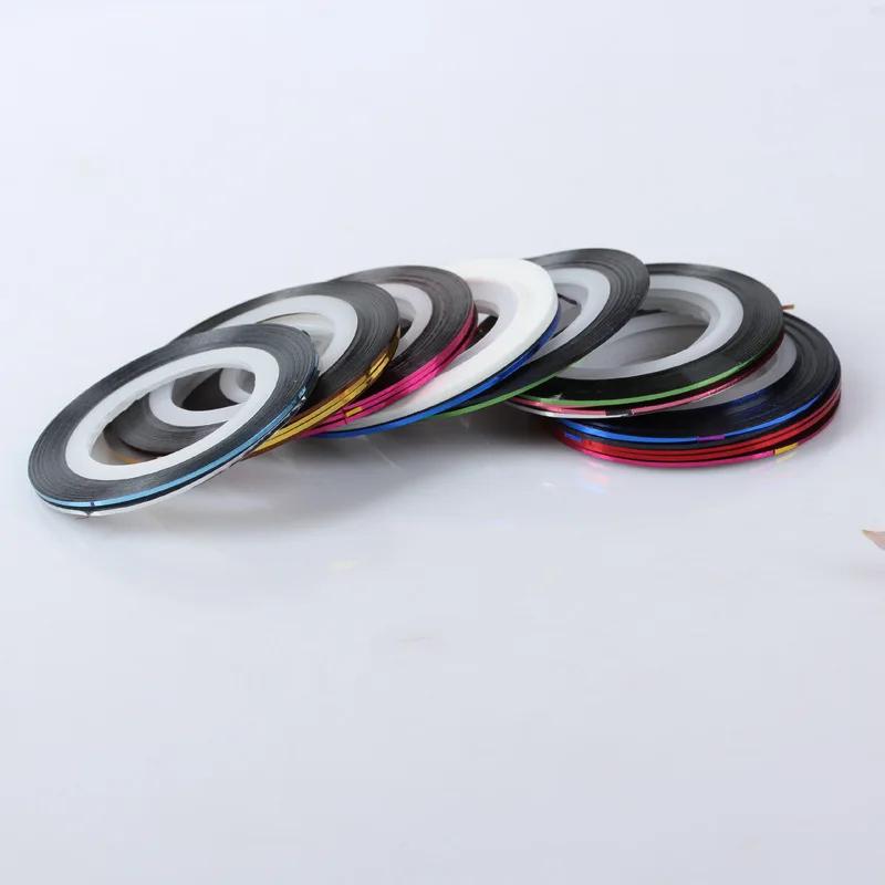 30 шт./компл. DIY наклейки для ногтей разные рулоны полосатая лента строка