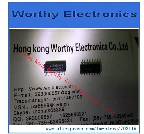 

Free shipping 10PCS/LOT SI3014-KS SI3014 KS SOP-16